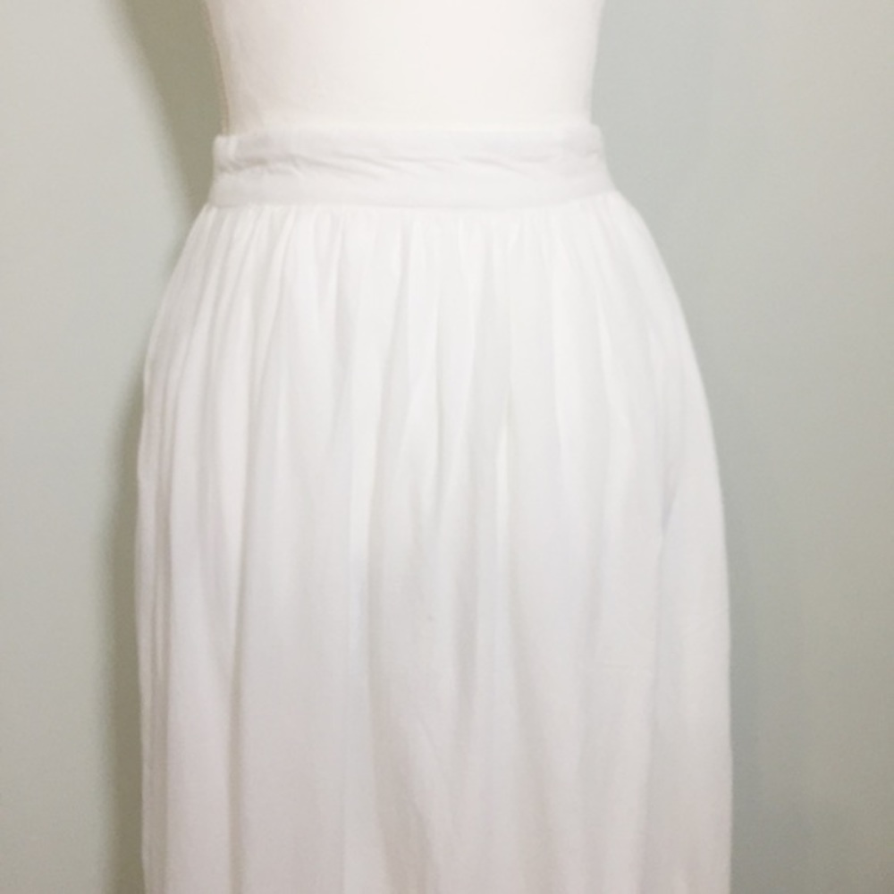 NWOT GAP Chase White Eyelet Pleated Midi Skirt New - Picture 4 of 8